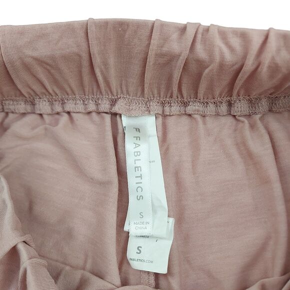 Fabletics Jogger Pants Womens Small Dusty Pink Tapered Activewear Comfort Gym - Picture 10 of 11